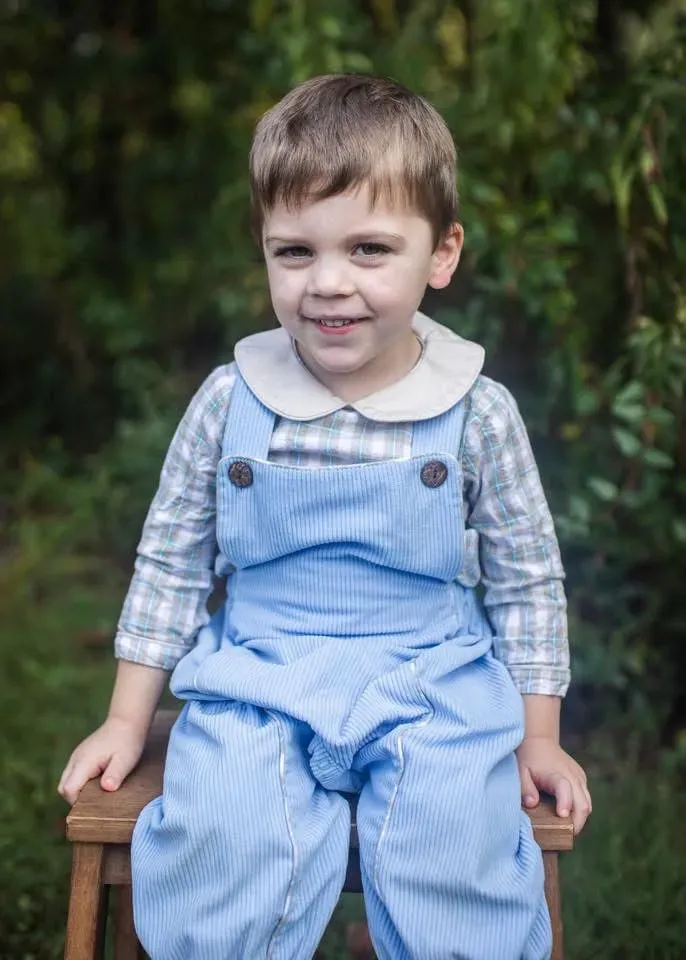 Busy Bee Smocks Will Anders 2-delige corduroy romper jongens