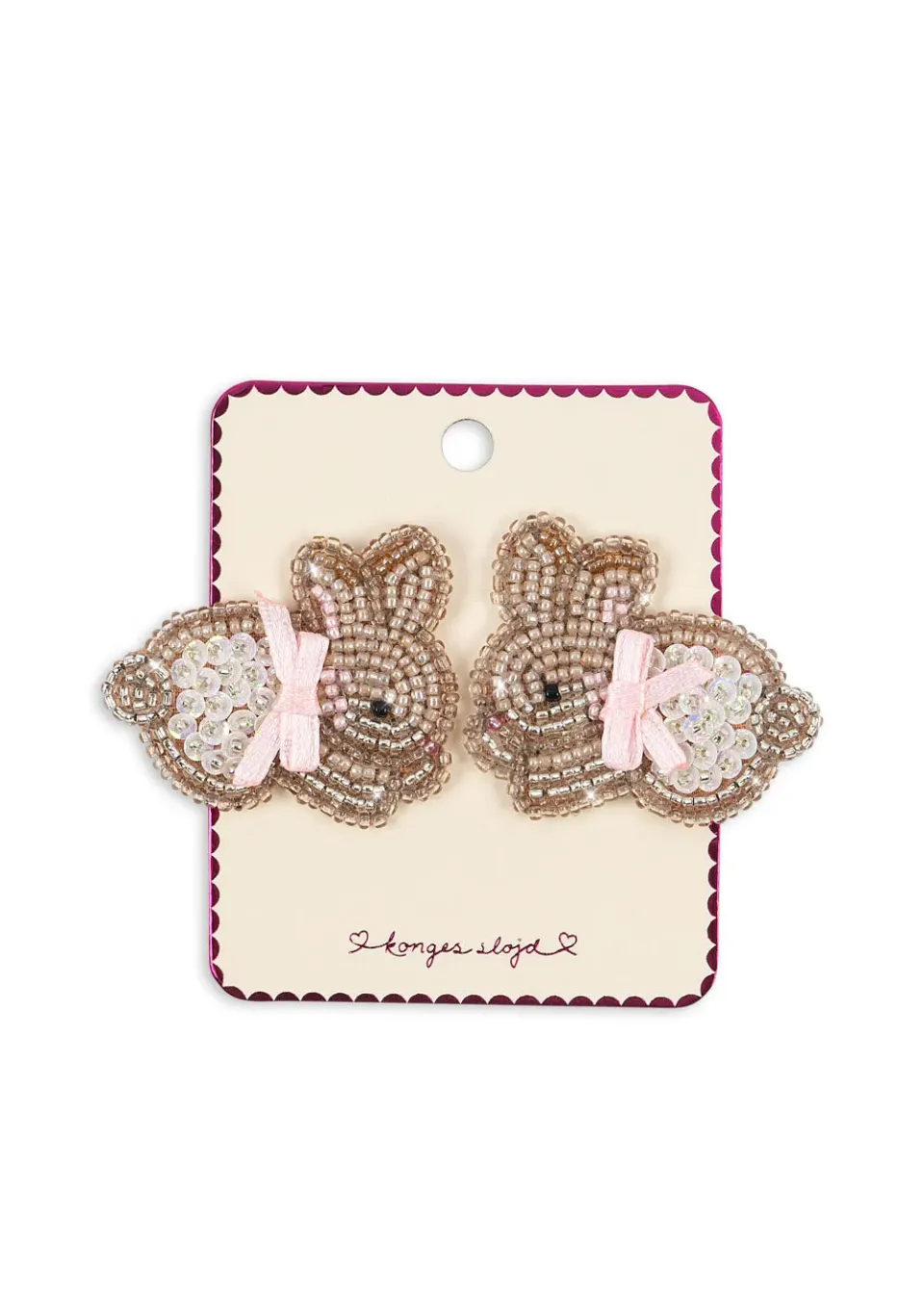 Konges Slojd konijn haarclips bunny 2-pack kralen