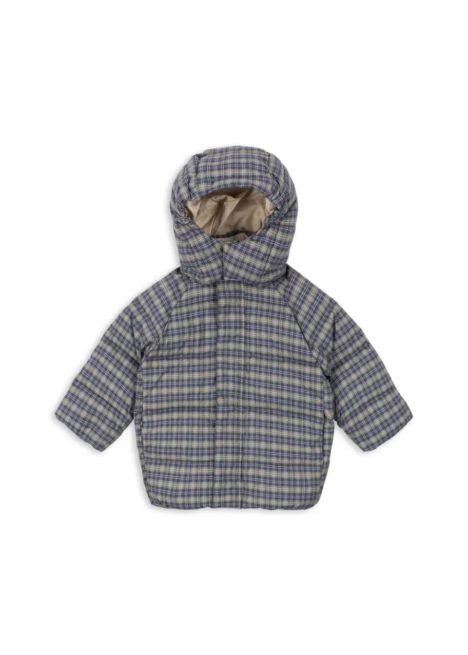 Konges Sløjd Nuka Deux pufferjack laurel blue check waterdicht