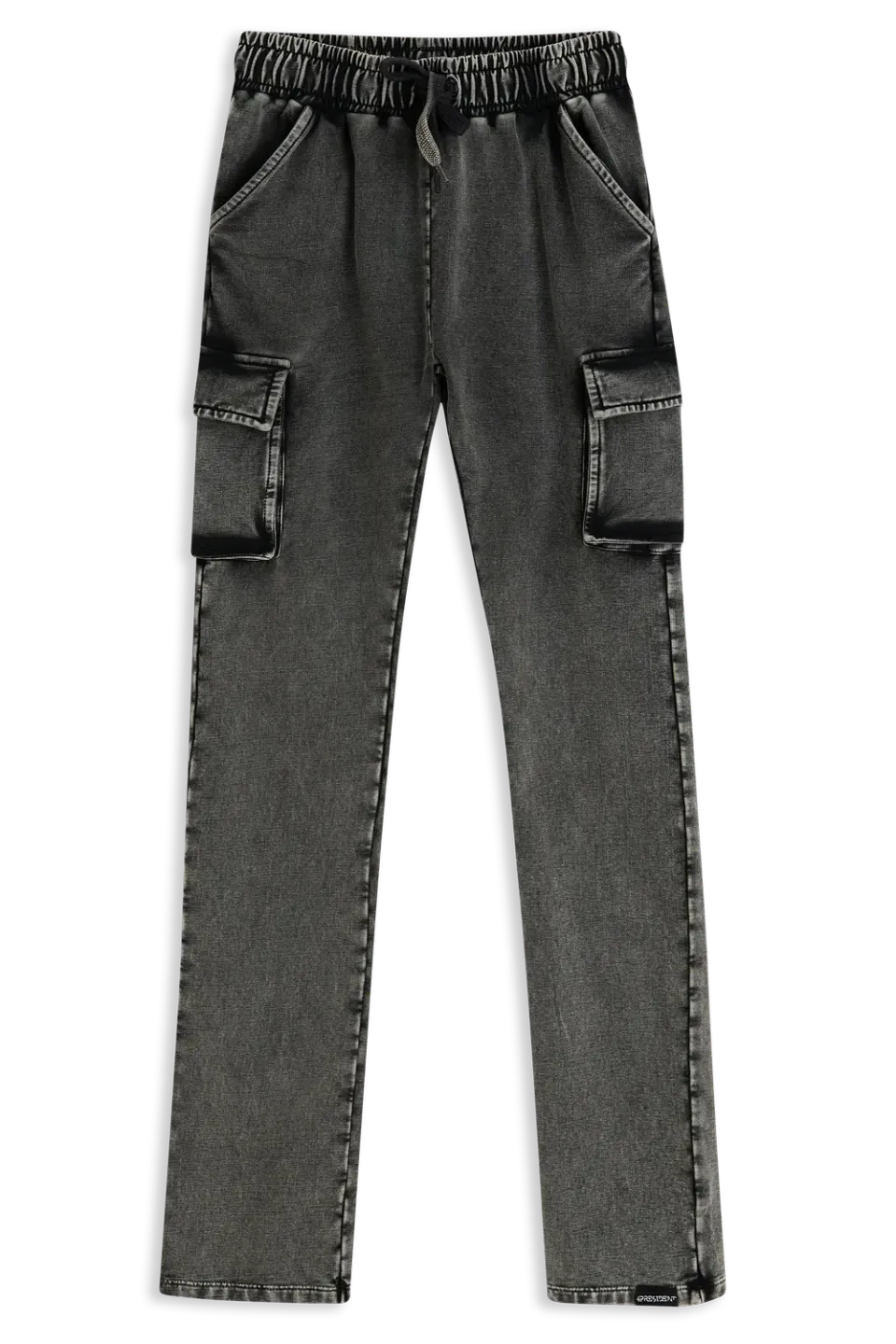 4PRESIDENT Robin Black jongensbroek zwart met stretch