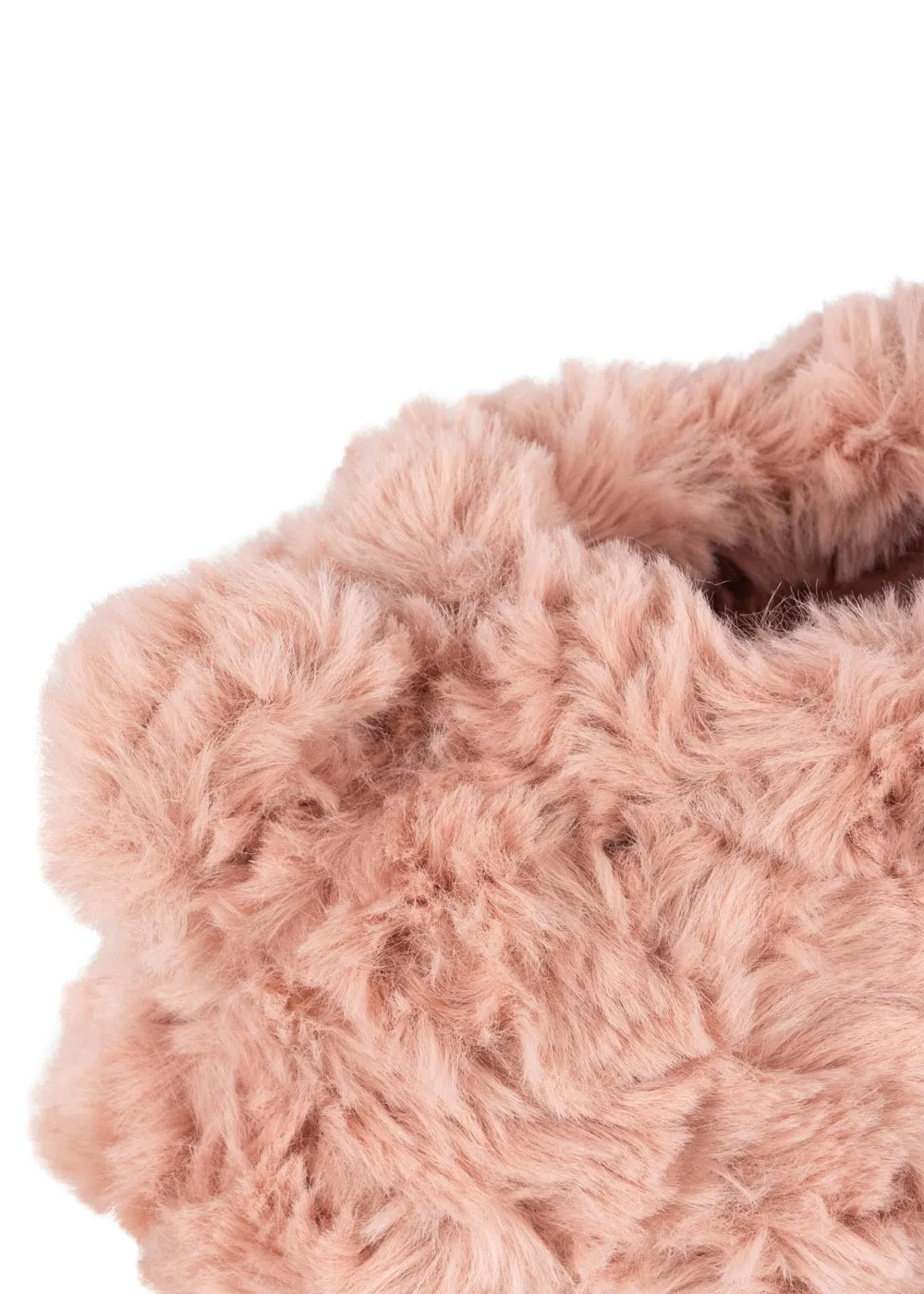 Konges Sløjd Teddy slofjes dusty pink pluche