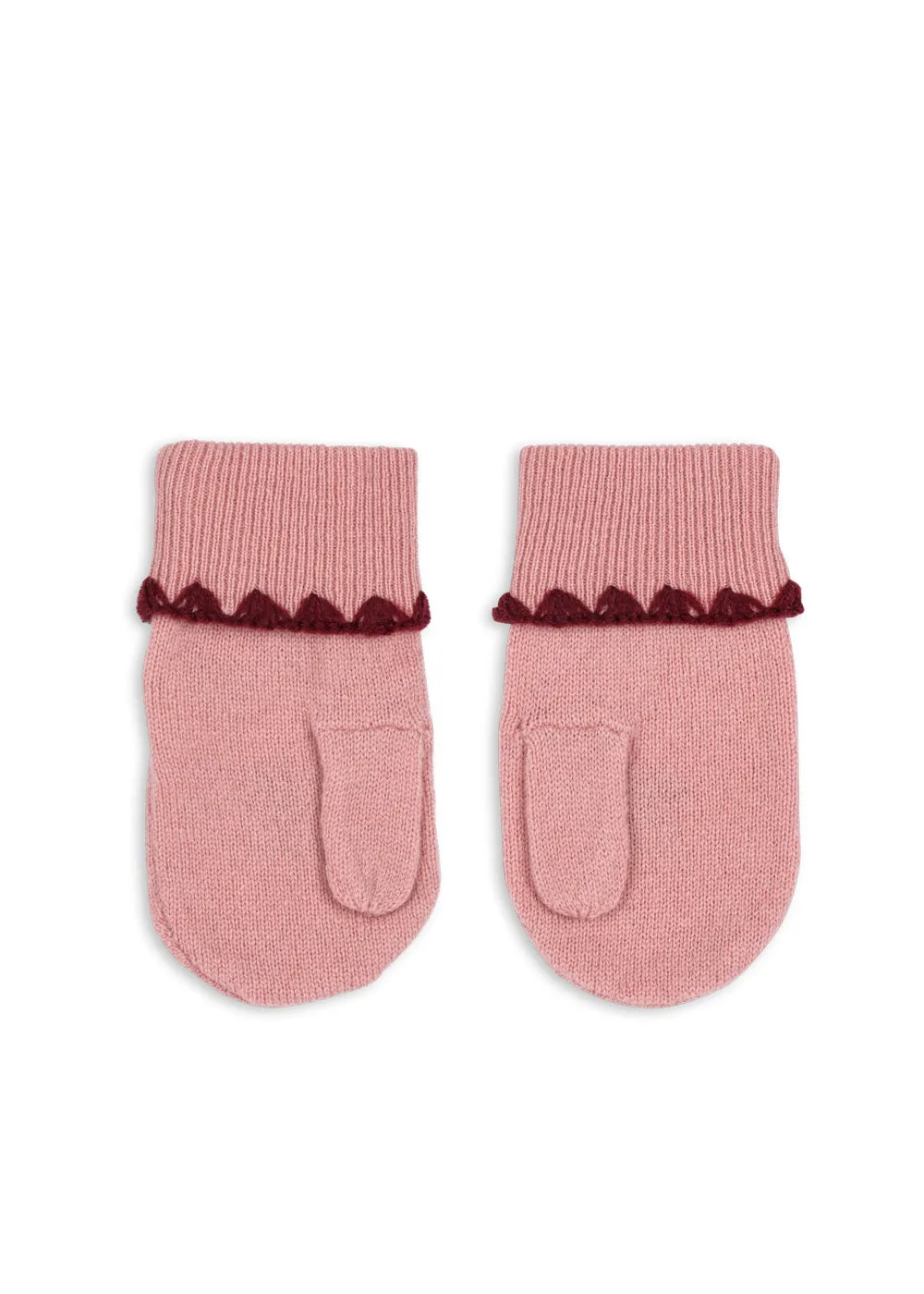 Konges Sløjd Collette wanten pale blush pure wol