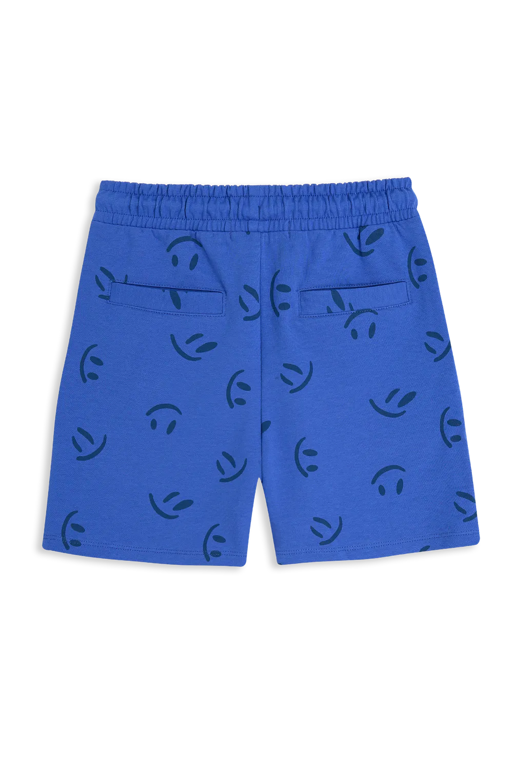 4President Pom short jongens blauw katoen smiley print
