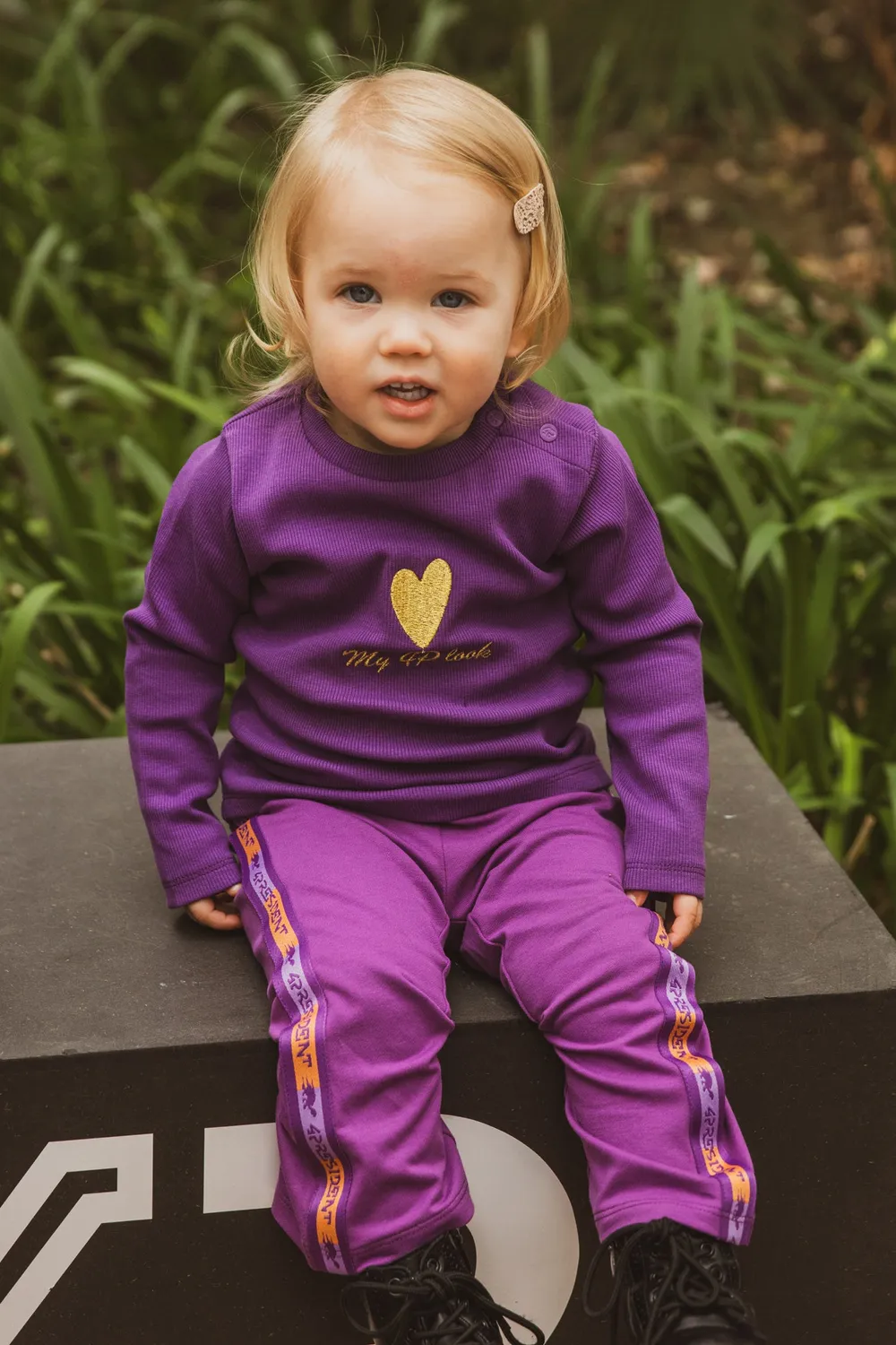 4PRESIDENT Rivka longsleeve shirt meisjes paars