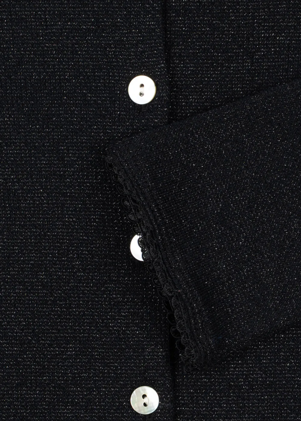 Konges Sløjd Roli Vestje black biokatoen met lurex