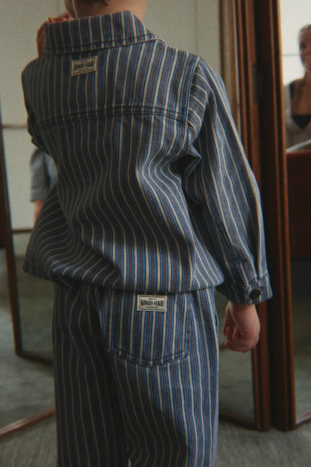Konges Sløjd Magot broek tricolore bleu biokatoen