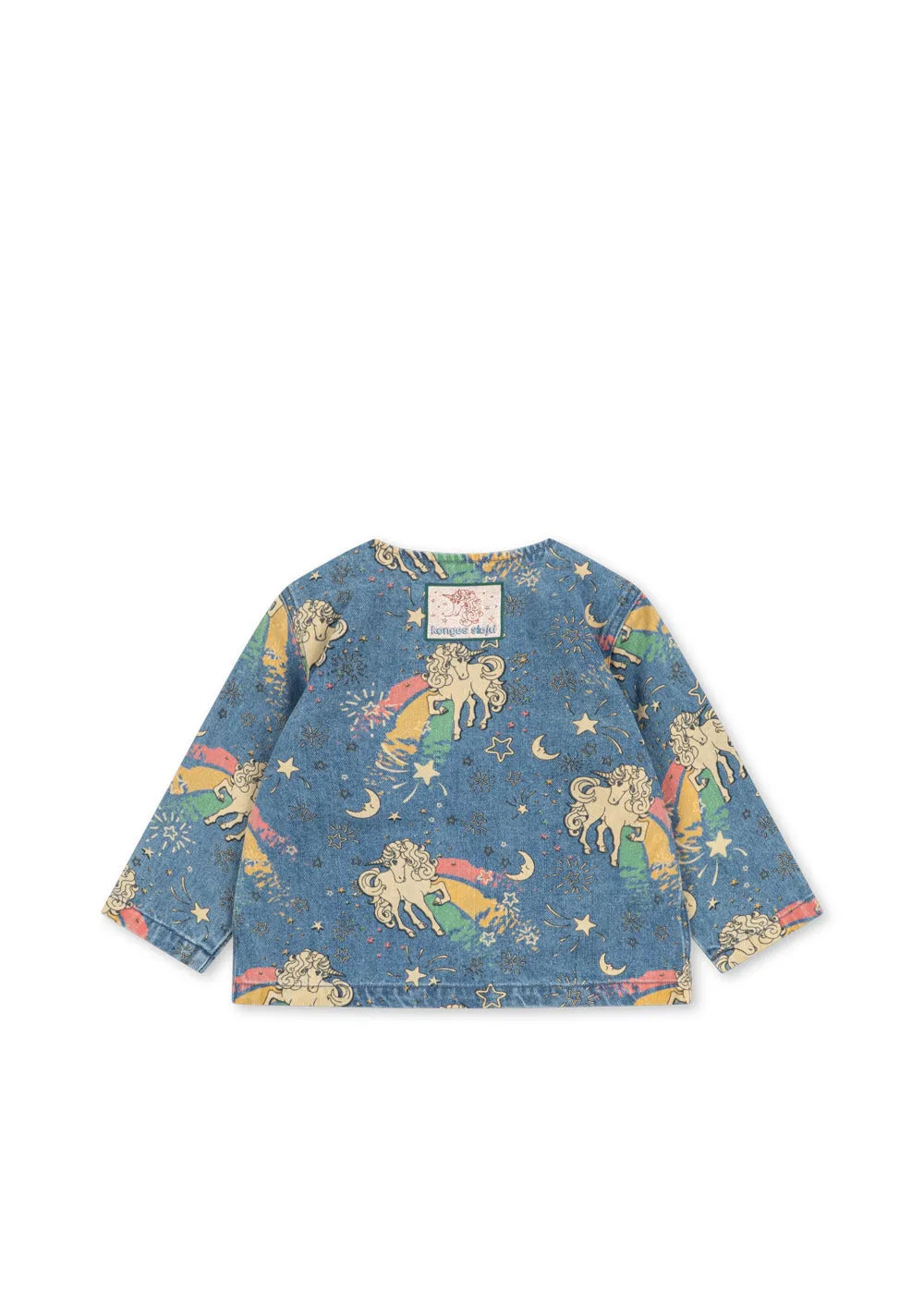 Konges Sløjd Magot jas born to sparkle eenhoorn denim