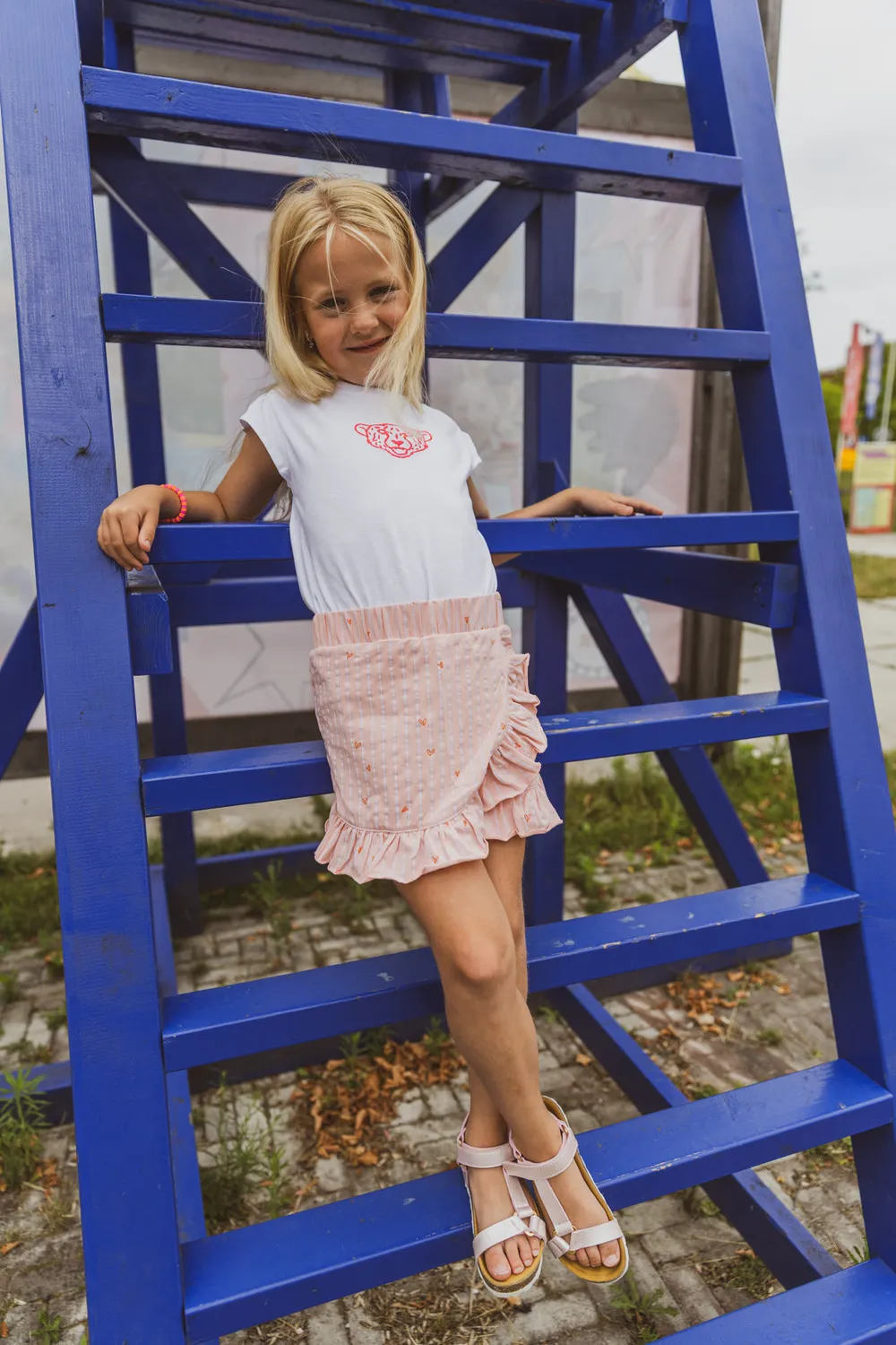 4President Bella Powder Pink rok meisjes katoen