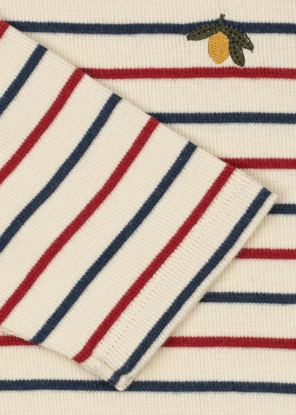 Konges Sløjd Voco Modal Blouse Tricolore Bleu rib biokatoen