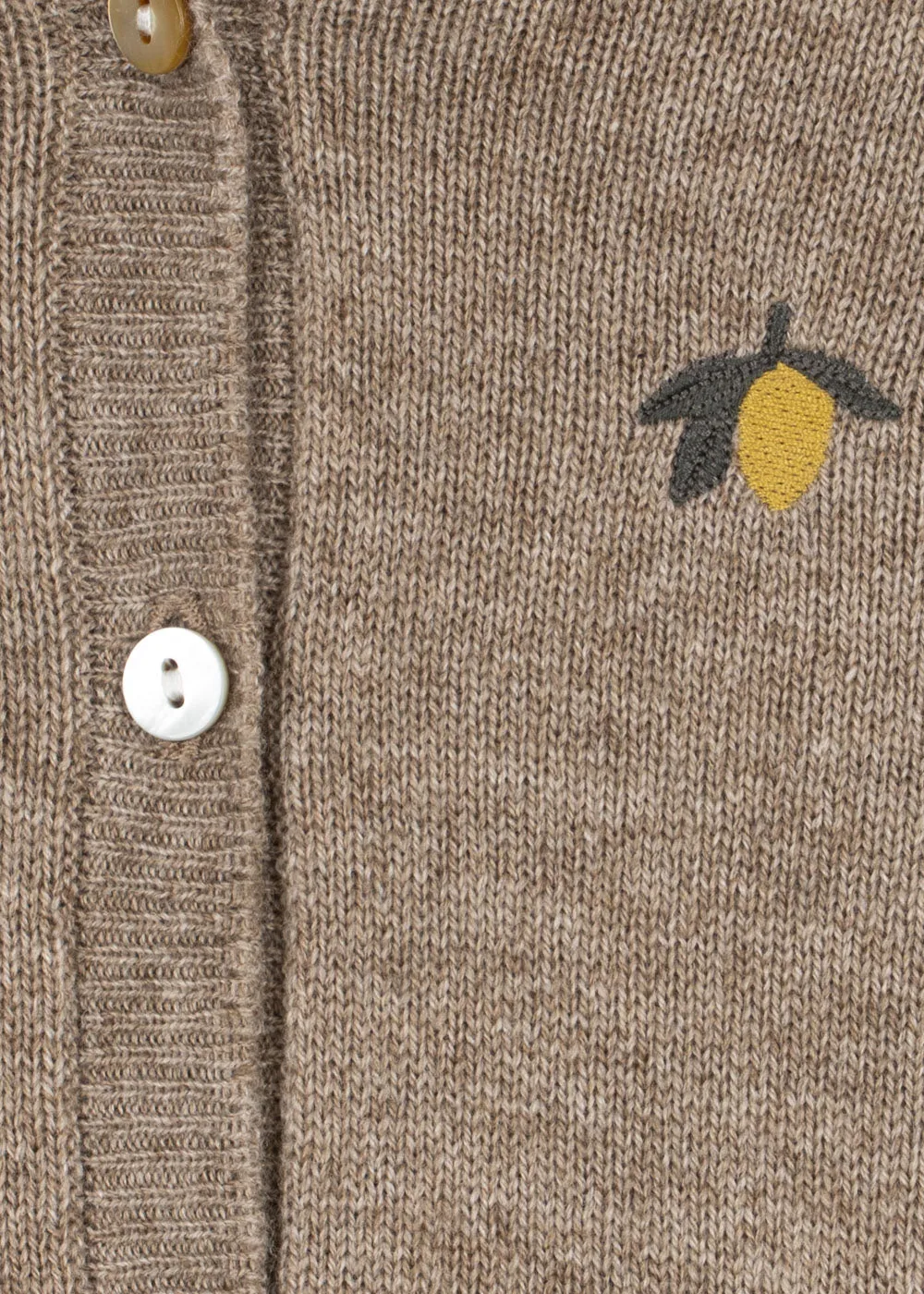 Konges Sløjd Mattou gebreide romper light brown wol