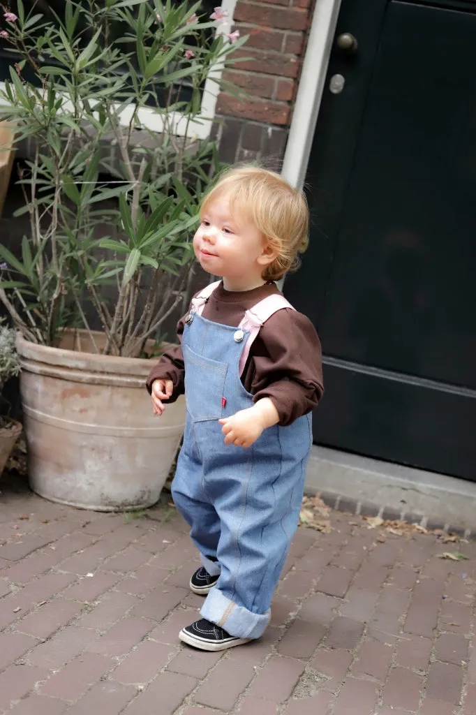 Louloúdi Sam salopette denim midblauw verstelbaar