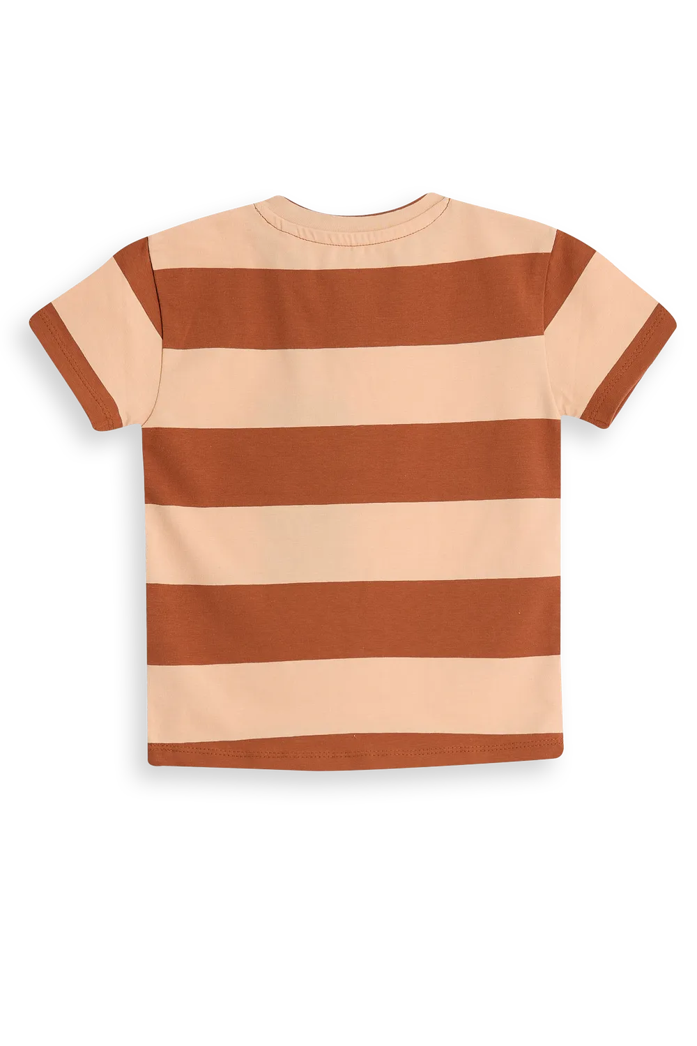 4President Cody T-shirt jongens strepen perzik