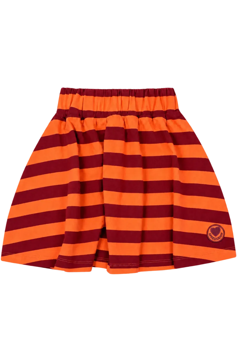 4PRESIDENT India Poppy red rok strepen elastiek katoen