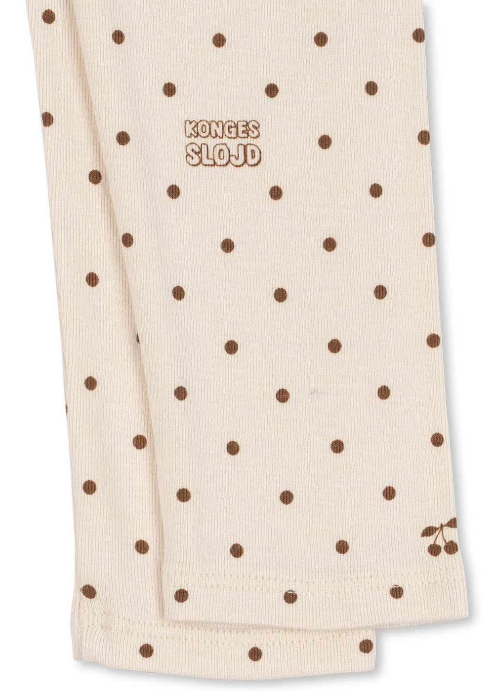 Konges Sløjd Colito Set setje cherry bronze dot ribkatoen
