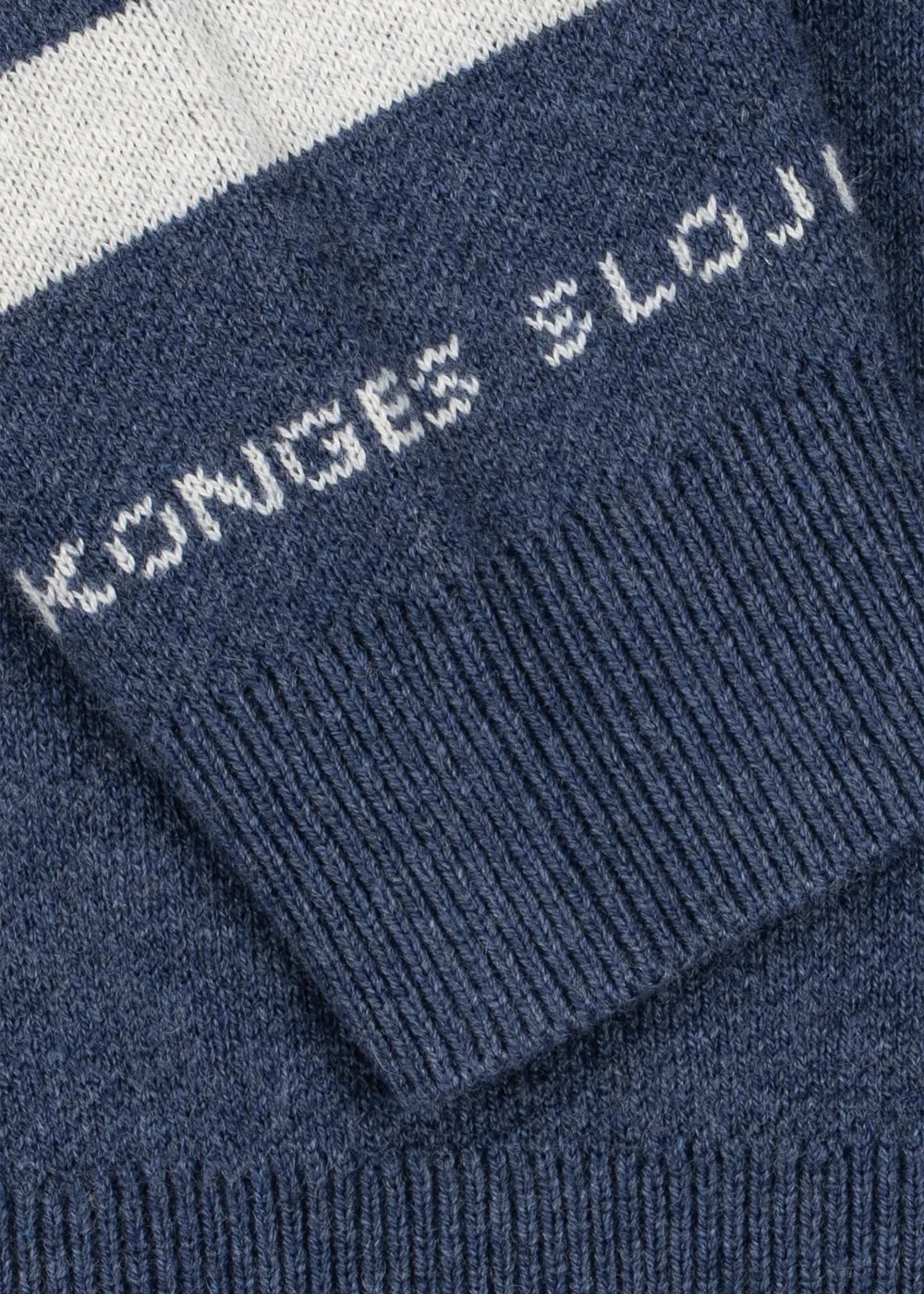 Konges Sløjd Lapis wollen blouse dark navy wolmix