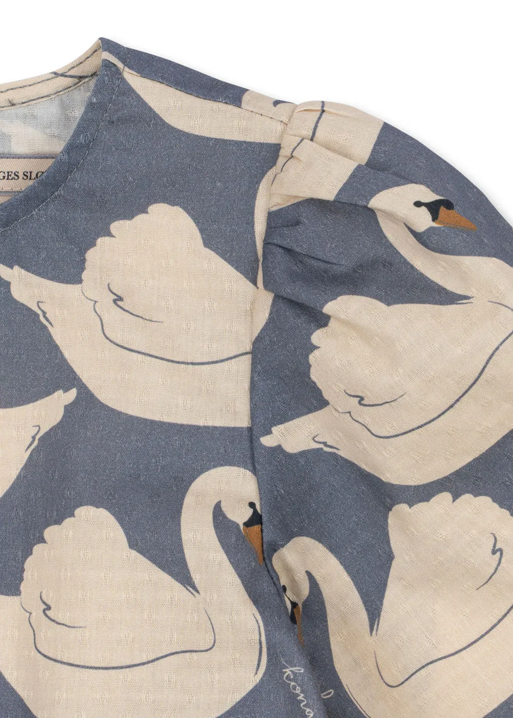 Konges Sløjd Evia blouse swan biokatoen