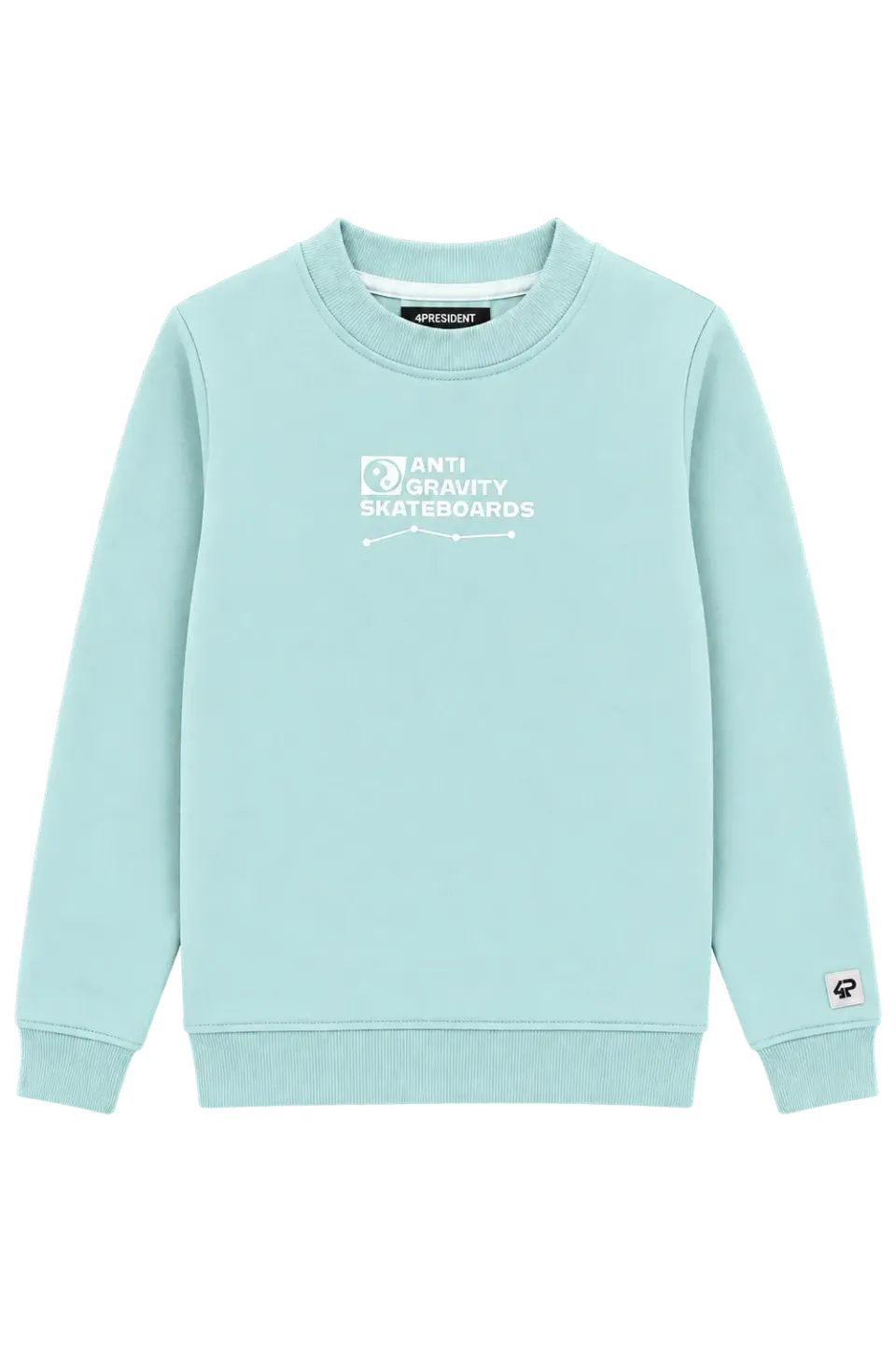 4President Laurens3 sweater blauw katoen