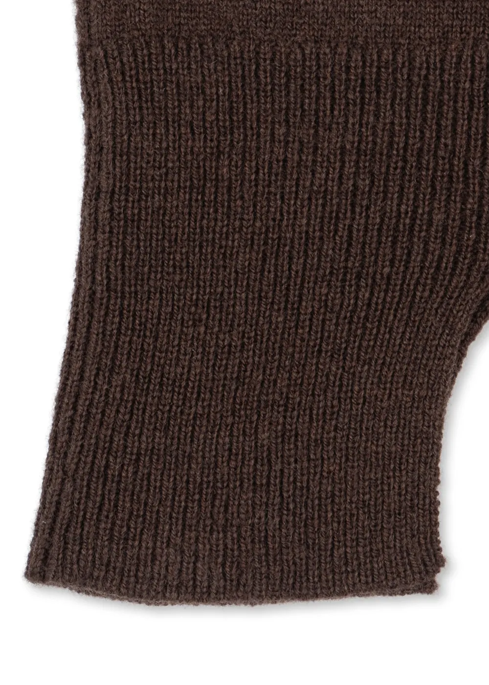 Konges Slojd Collette Balaclava bivakmuts chocolate brown wol