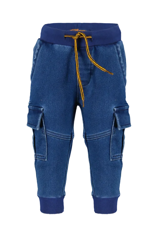 4PRESIDENT Rio joggingbroek jeansblauw steekzakken