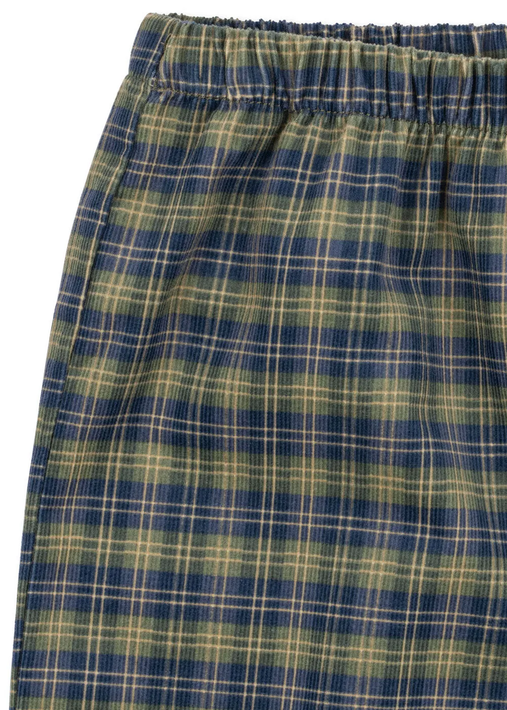 Konges Sløjd Cara broek laurel blue check biokatoen