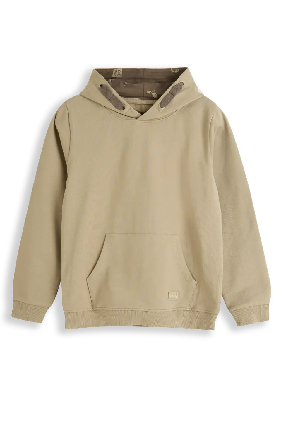 4President Bas Twill hoodie koelbruin katoen