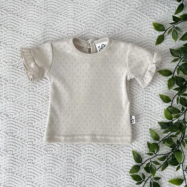 Soda Fashion Special Ruffle Pointelle Naturel set