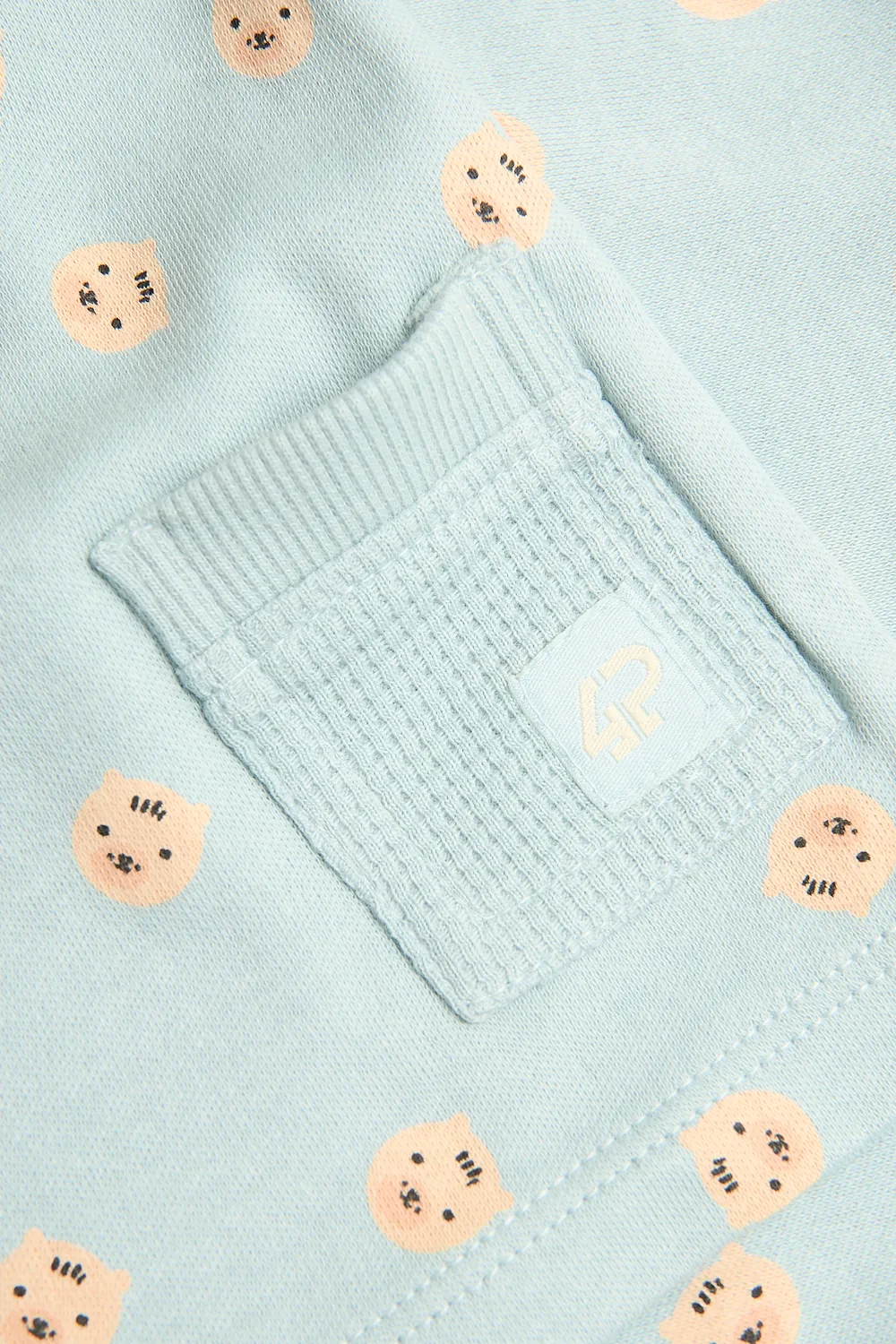 4President Zeth Light Blue baby longsleeve katoen