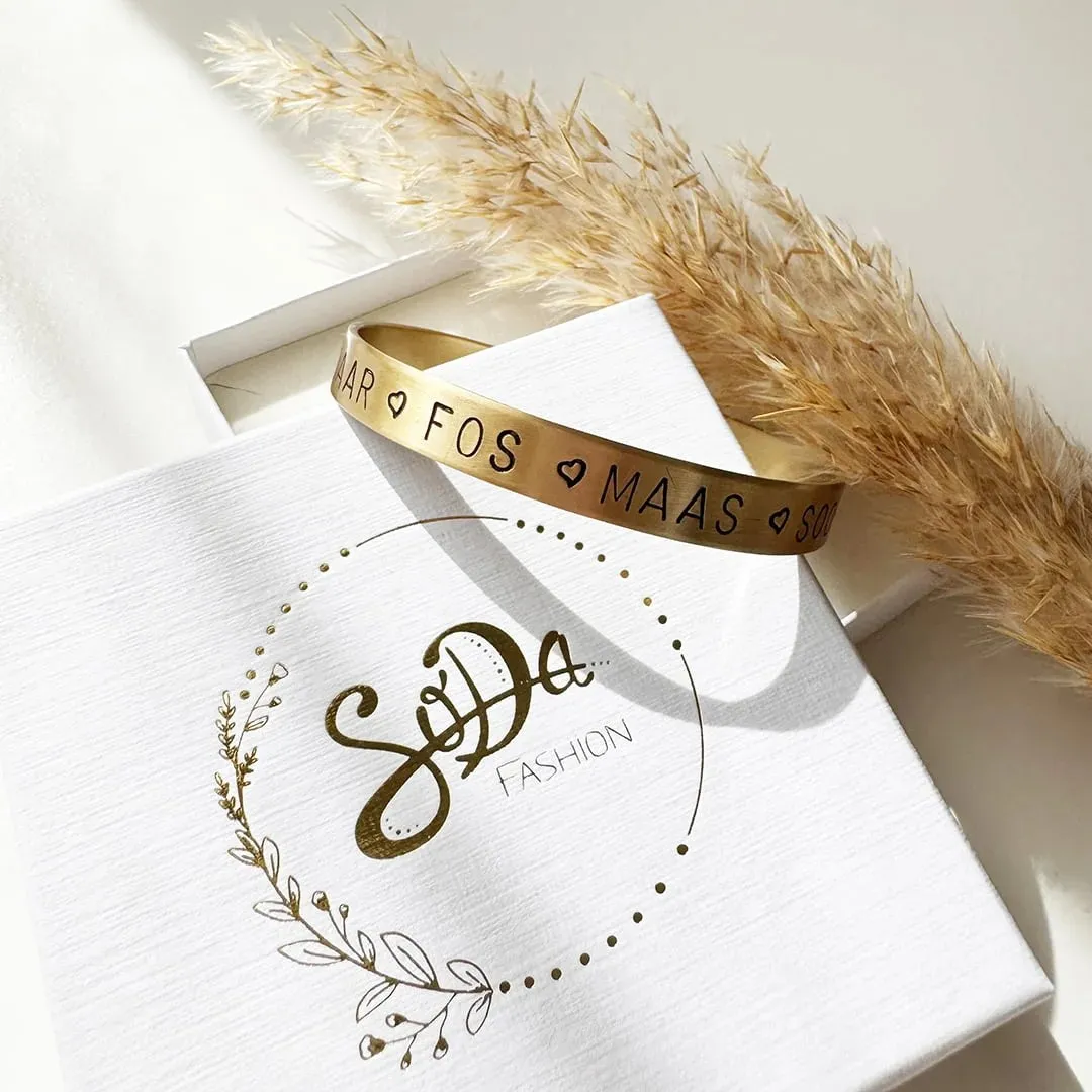 SODA FASHION Ibiza armband met eigentekst gepersonaliseerd