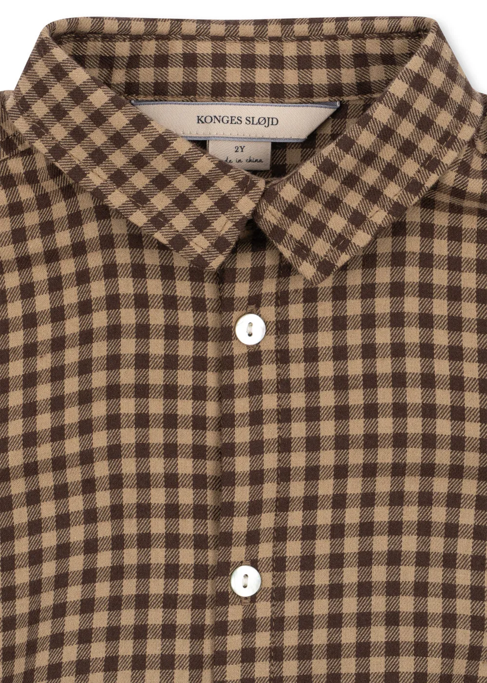 Konges Sløjd Foret overhemd chocolate check – flanel