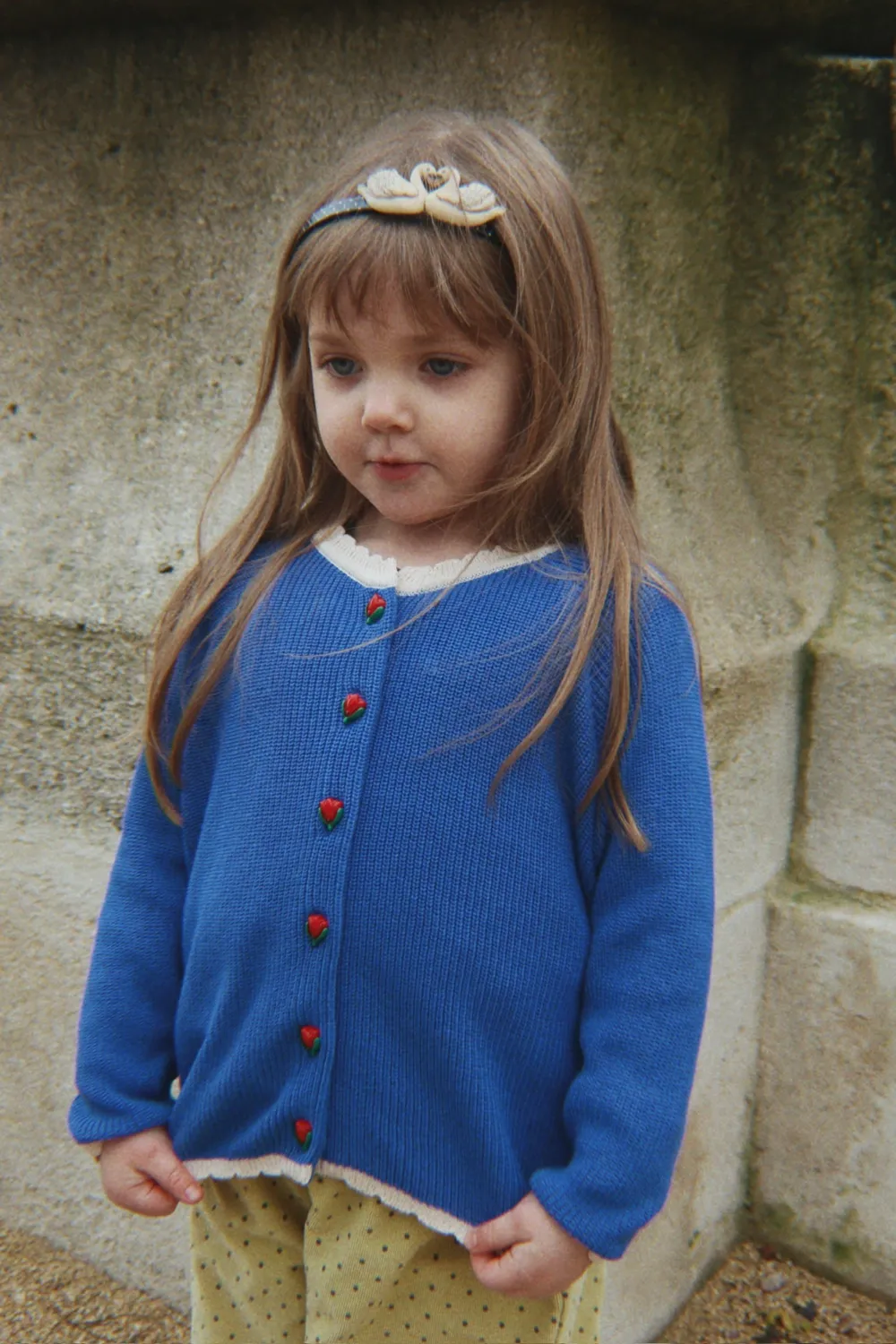 Konges Sløjd Lallo cardigan blauw katoen