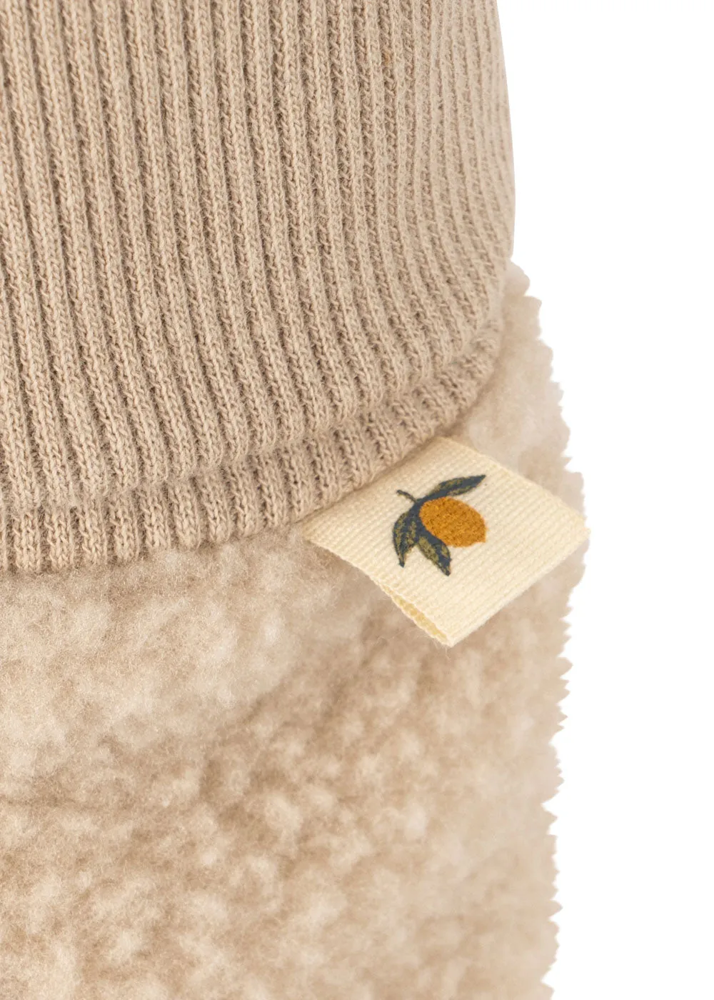 Konges Sløjd Safa babyslofjes oxford tan fleece
