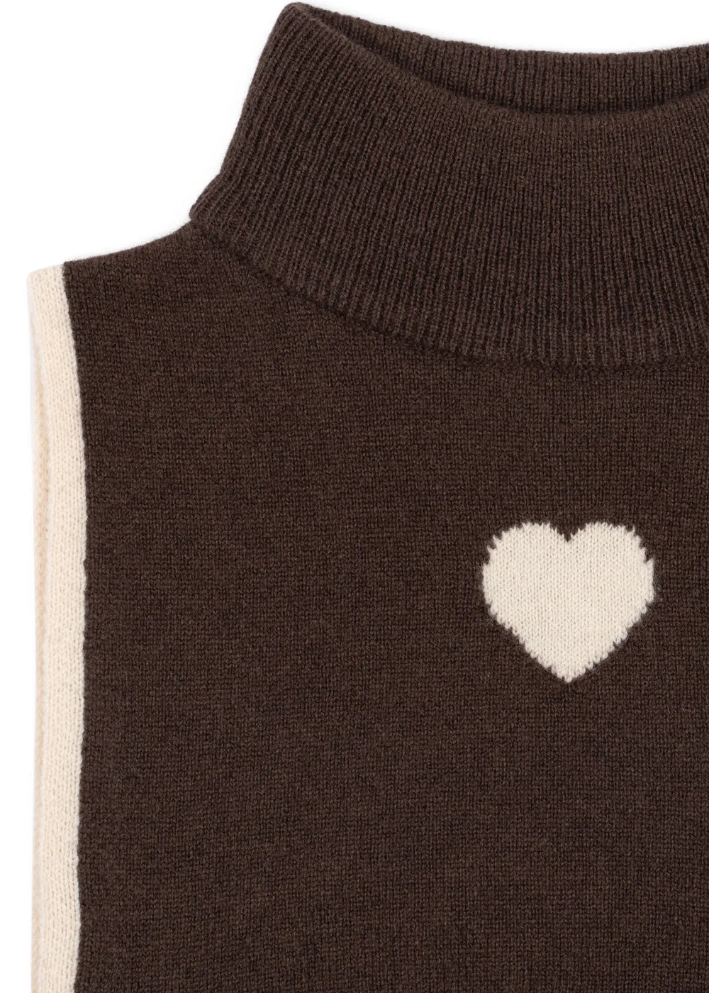 Konges Sløjd Collette nekwarmer chocolate brown wol
