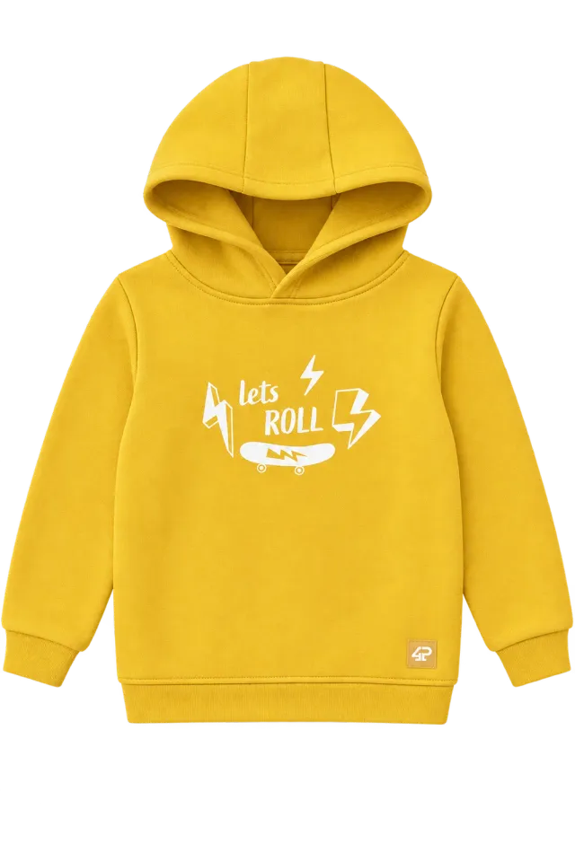 4PRESIDENT Kristian1 jongens hoodie geel katoen