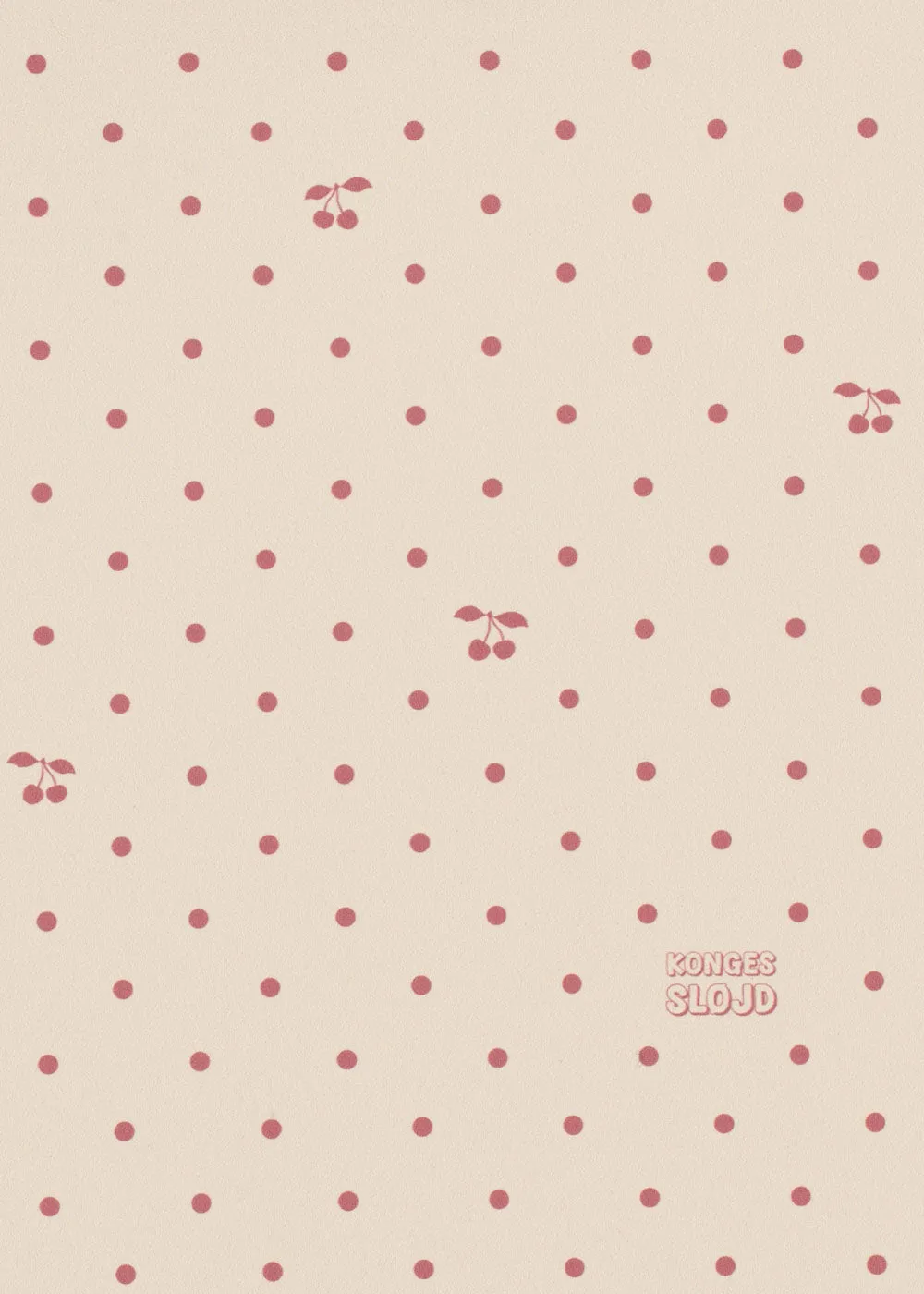 Konges Sløjd Vloermat cherry dot vinyl 75x100