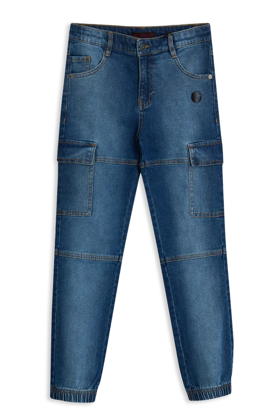 4PRESIDENT Geoff jeans blauw cargo zakken