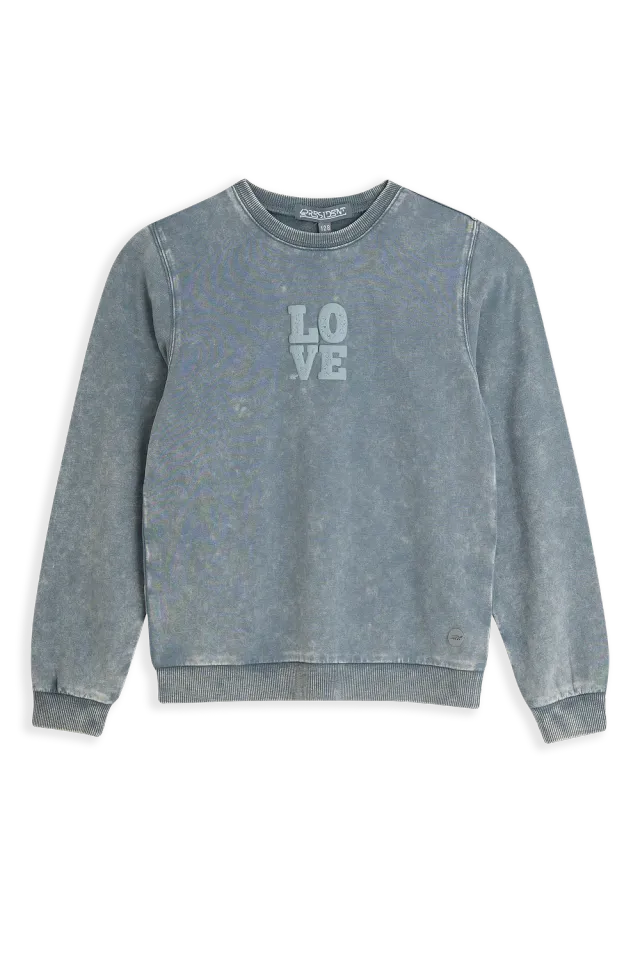 4President Navy Girl Grey trui grijs maat 74 katoen