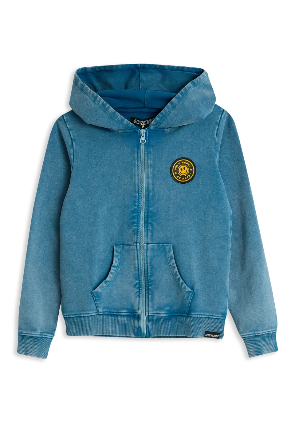 4President Noa hoodie blauw relax vibes katoen
