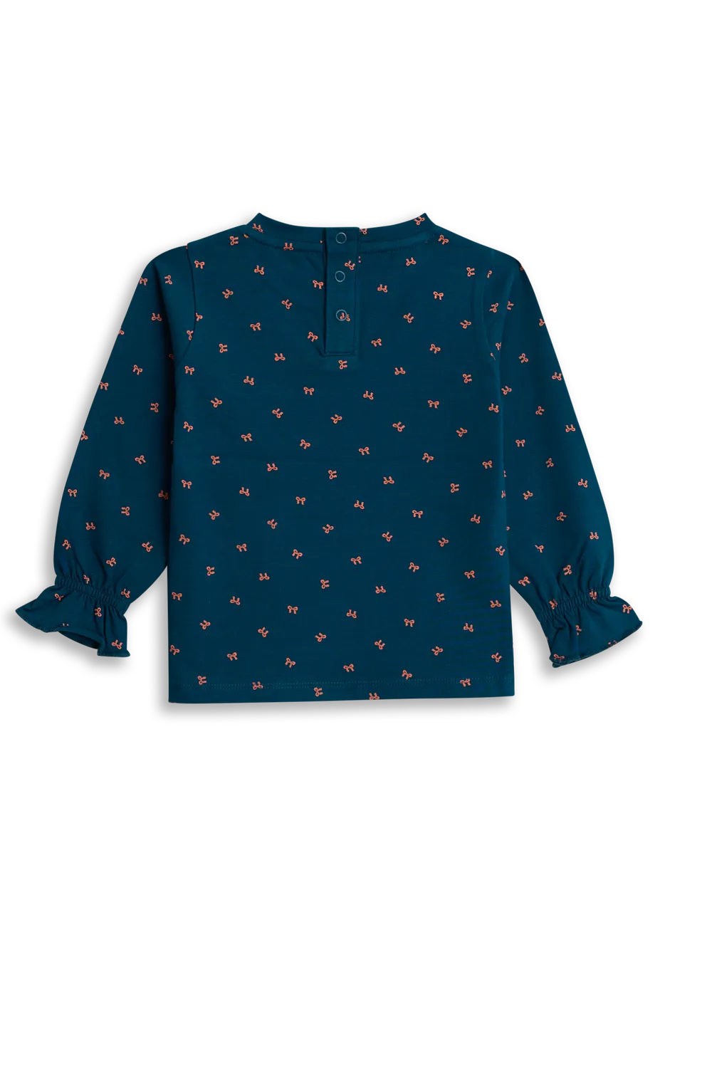 4President Elske shirt meisjes blauw strikjes