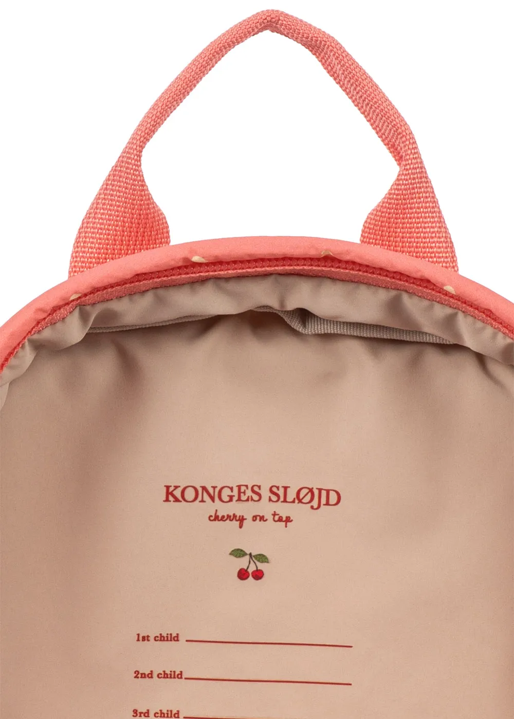 Konges Sløjd Juno Mini rugzak coeur feathers licht
