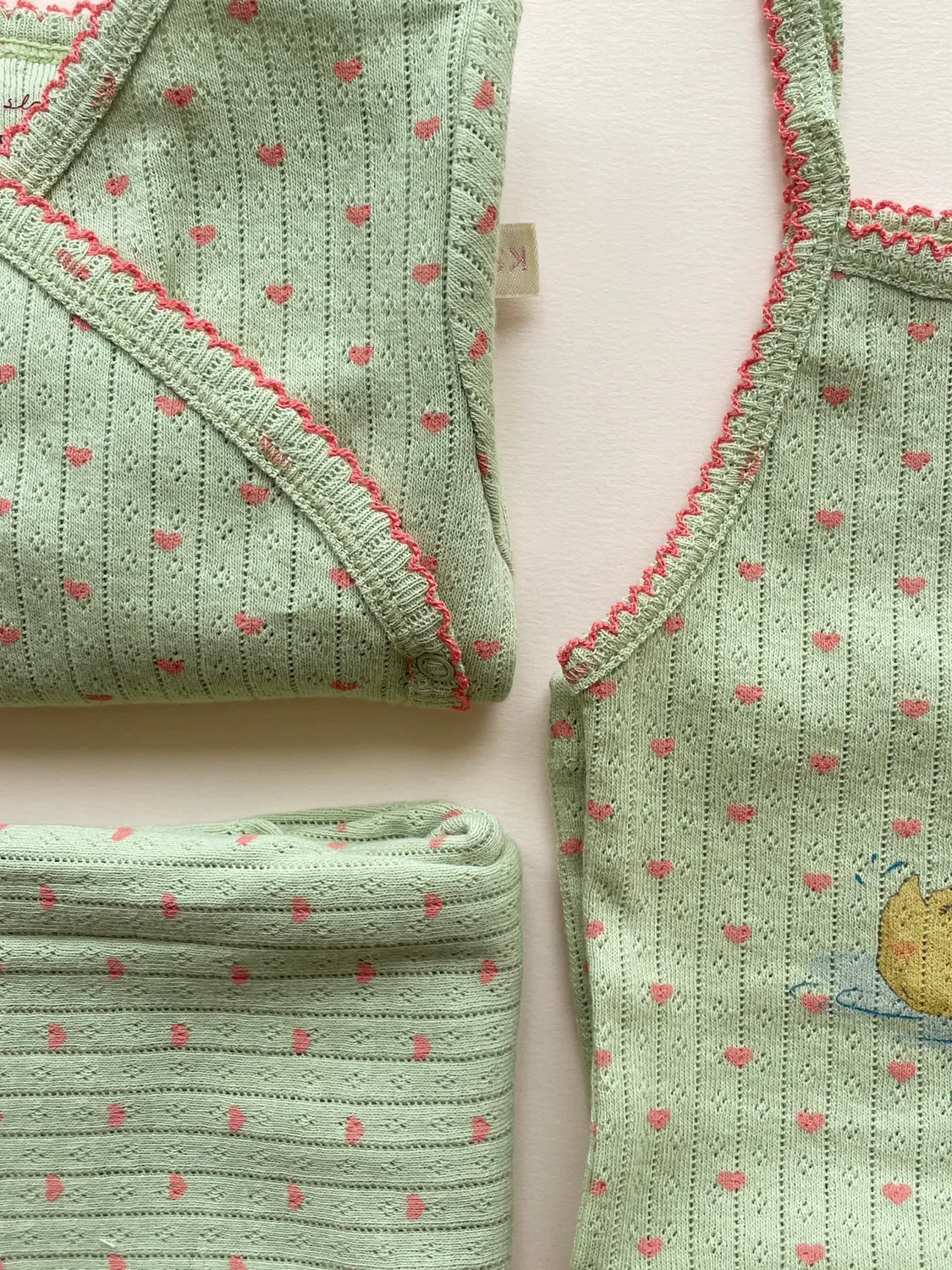 Konges Sløjd Minnie Newborn Overslagromper Coeur Lint Biokatoen