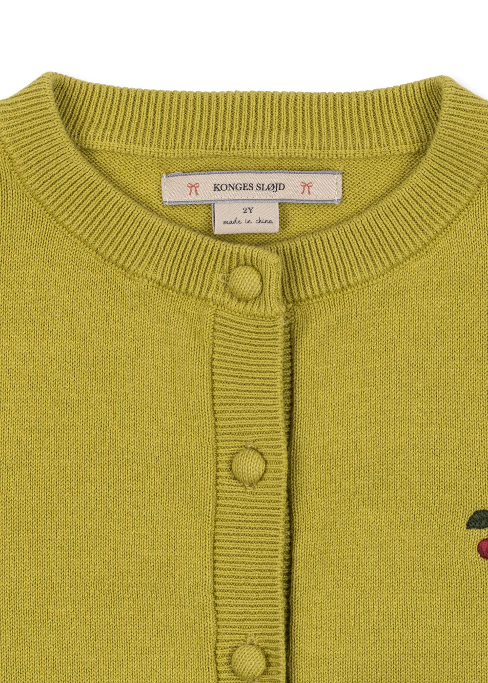 Konges Sløjd Cathy vest leek green katoen