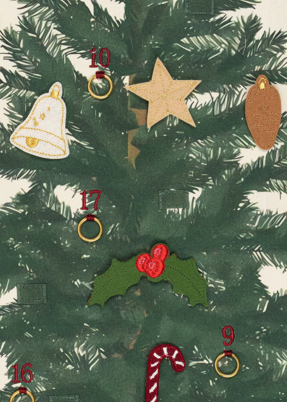 Konges Sløjd Adventskalender Katoen Seedpearl 80x60 cm