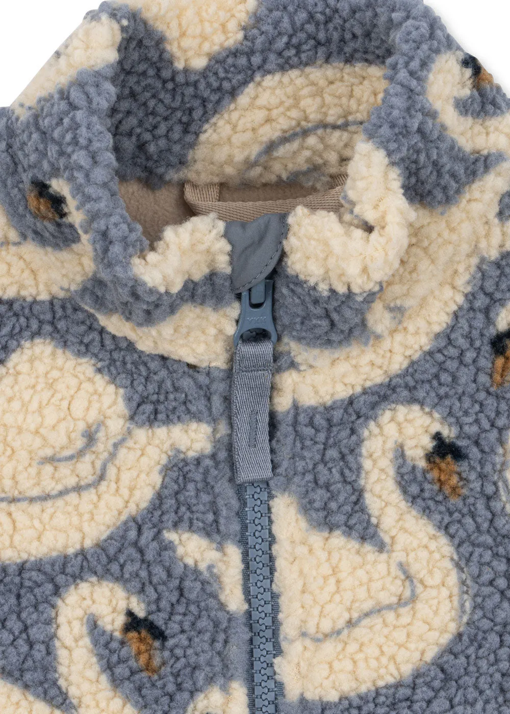 Konges Sløjd Jody teddy bodywarmer swan