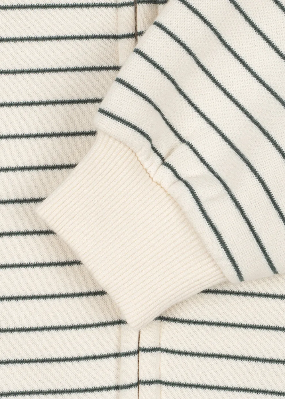 Konges Sløjd Amio Zip hoodie cilantro stripe biokatoen