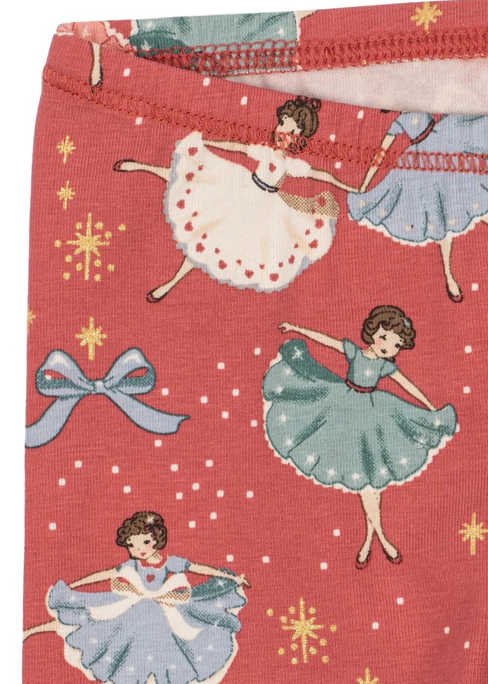 Konges Sløjd Basic Romper Broek Set Bow Ballerina Biokatoen