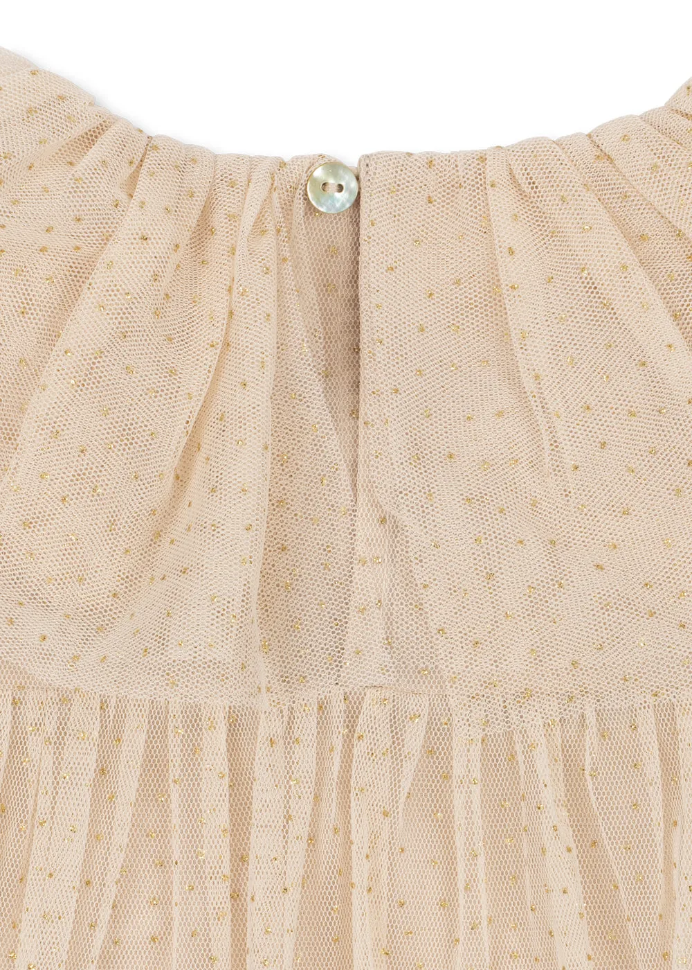 Konges Sløjd Bow Dress jurk sandshell tule strik