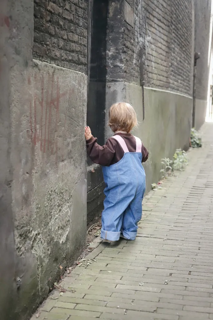 Louloúdi Sam salopette denim midblauw verstelbaar