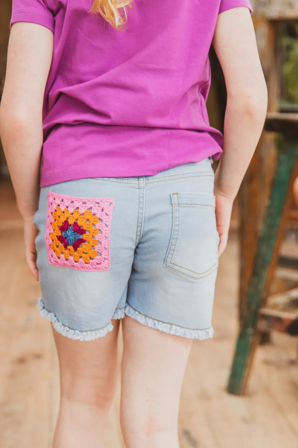 4PRESIDENT Nata Light Blue short denim blauw