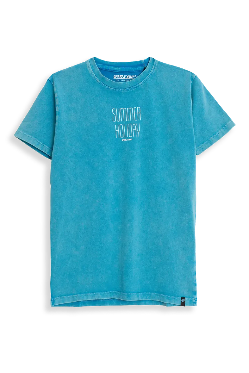 4PRESIDENT Ryan t-shirt blue aster strandprint katoen