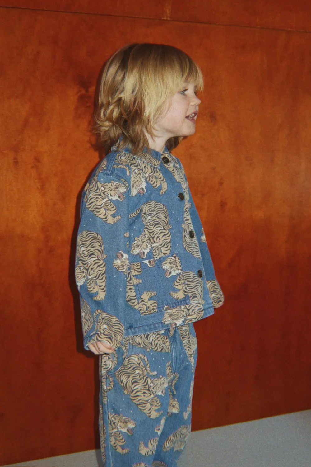 Konges Sløjd Magot overshirt panthera biokatoen denim
